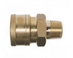BE 85.300.108BEP - 3/8" QC MNPT Brass Pressure Washer Coupling