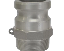BE 90.395.400 Type F Aluminium Camlock 4" Male Coupler X MPT